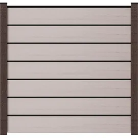 GROJA Stecksystem Einzelprofil Solid Grande 180 cm x 24 cm x 1,9 cm Steingrau