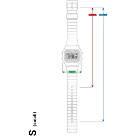 ICE-Watch - ICE Digit Retro Light pineapple - Orange Damenuhr mit Plastikarmband - 022053 (Small)