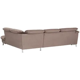 Mivano Livetastic Ecksofa mit Schlaffunktion, Kopfteilverstellung und Ottomane rechts, L-Form, 293x232 cm, Made in EU, Schlafen auf Sitzhöhe, Wohnzimmer, Sofas / Couches, Wohnlandschaften, Ecksofas