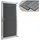 [neu.holz] Gartentor 180 x 90 cm Grau/WPC