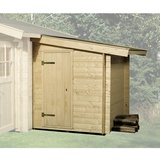 weka Anbauschuppen Holz, natur - beige