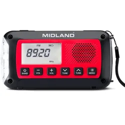 Midland ER100, radio d urgence/banque d alimentation
