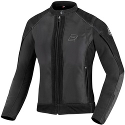 Bogotto Tek-M wasserdichte Damen Motorrad Leder- / Textiljacke, schwarz, Größe M