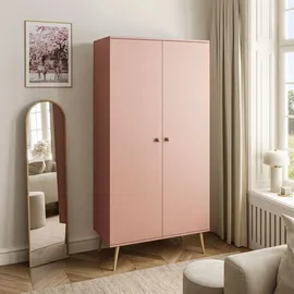 lookway KLEIDERSCHRANK Zweitüriger HARMONY Natürlich Rosa