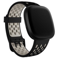 Fitbit Versa 3/Sense Watch Strap, Schwarz/Mondweiß, Large