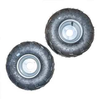 HMParts Kompletträder Felge Reifen 145/70-6 Rechts & Links schwarz Quad ATV Kinderquad