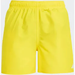 Badeshorts ADIDAS PERFORMANCE "SOLID SHORTS BY", Kinder, Gr. 128, N-Gr, gelb, weiß, Web, Obermaterial: 100% Polyester, sportlich, Badehosen