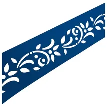zaun|zu® Sichtschutzstreifen 2,55 m Enzianblau Metall 2 St.