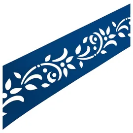 zaun|zu® Sichtschutzstreifen 2,55 m Enzianblau Metall 2 St.