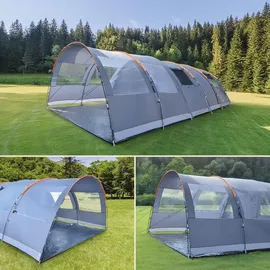 Skandika Gotland 6 Vorzelt 450 x 290 x 210 cm Grau/Orange