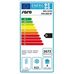 Saro Bäckerei Tiefkühlschrank Epa 800 Bt