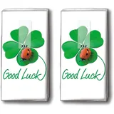 20 Taschentücher (2X 10) Good Luck to You – Viel Glück für Dich/Glücksbringer/Motivtaschentücher