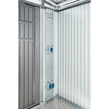 Biohort Elektro-Montagepaneel 28 x 190 cm Silber