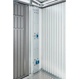 Biohort Elektro-Montagepaneel 28 x 190 cm Silber