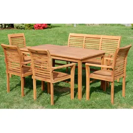 ASS Altenburger Teak Set 7-tlg. Braun