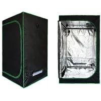 Mucola Zimmergewächshaus 100x100x200cm Growschrank Growtent Indoor Growzelt Zuchtzelte Zuchtschrank Pflanzenzucht Ganzjährige Pflanze, Lichtdicht und Wasserdicht