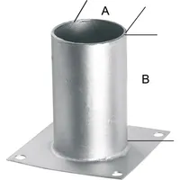 E-NORMpro Aufschraubhülse für 100 Rundholz