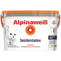 Alpina Alpinaweiß Seidenlatex weiß seidenglänzend 10 l