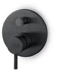 JEE-O Slimline Unterputz-Wannenarmatur mit Umsteller, schwarz strukturiert, 800-2203 800-2203