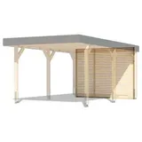 Karibu Rückwand für Leimholz Einzelcarport 250 x 200 cm