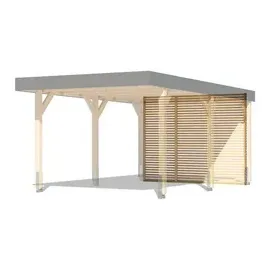 Karibu Rückwand für Leimholz Einzelcarport 250 x 200 cm