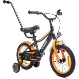 Sun Baby Tracker Bike Kinderfahrrad Jungen Fahrrad Stützräder Schubstange 14 Zoll neon orange - Orange