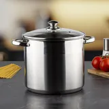 Hi Edelstahl Universaltopf 10 Liter Suppentopf mit Skala Induktion Topf