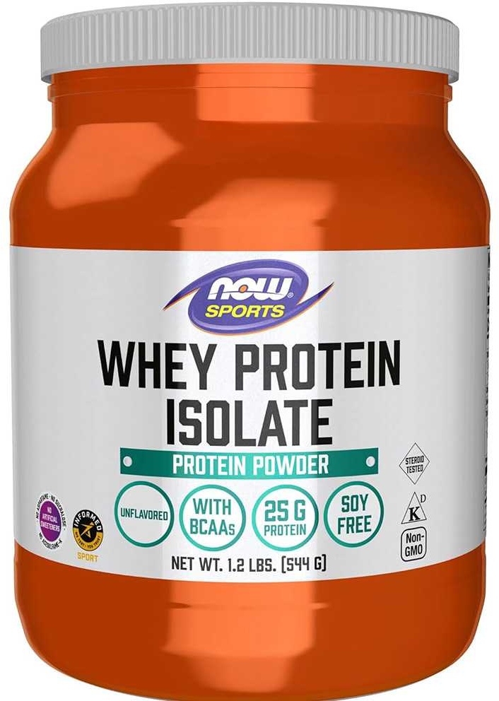 Now Foods, Whey Protein Isolate, geschmacksneutral, 544g