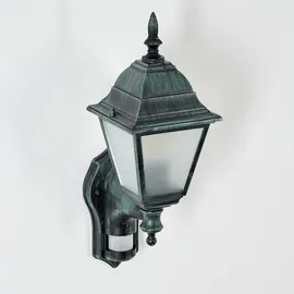 hofstein Wandleuchte mit Bewegungsmelder (E27)  - Schwarz/Grün