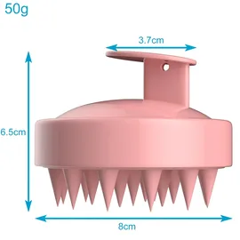 Intirilife Kopfhaut Massagebürste aus Silikon in Pink | Gr.: onesize