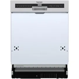 Homex DWSI601444C Einbau-Geschirrspüler (teilintegrierbar, 598 mm, Silber)