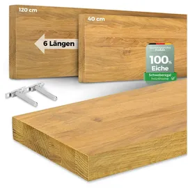 holz4home Wandregal 100 x 0 x 0 cm Eiche Natur