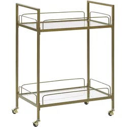 Servierwagen VENETA Metall Gold