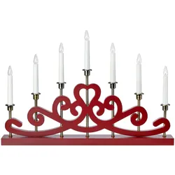 MARKSLÖJD Nightfall Adventskerzenhalter 7L Rot