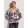 Madeleine Feinstrickpullover mit floralem Print Grau 40