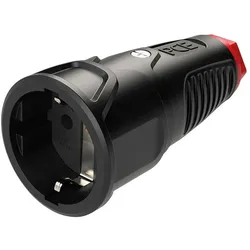 Merz / PCE Schutzkontaktkupplung IP20 Vollgummi 16A / 250V AC 3p (2P+E) (1 Stk.)