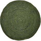 Marrakesch Orient & Mediterran Interior Teppich Jute Boho Grün 80 cm
