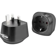 Ansmann Reisestecker / Adapter EU to UK mit Schutzleiter