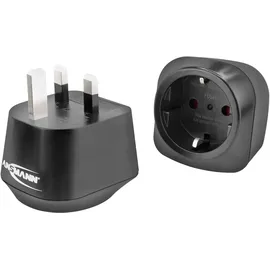 Ansmann Reisestecker / Adapter EU to UK mit Schutzleiter