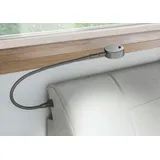 Wiemann Bettleuchte Monaco, Ein-/Ausschalter, LED fest integriert, 2-er Set grau