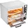 Vevor elektrischer Pizzaofen für 457 mm Pizza 2500 + 2500 W Pizzabackofen bis 450 °C, Pizzamaker mit Zeit- und Temperaturregelung & Doppelkammer, Pizzabackmaschine Pizzamaschine multifunktional