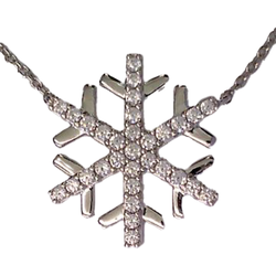 CEM Damen Halskette S-00594C Schneeflocke Silber