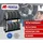 Proregal Reifenregal Metall 100x110x35 cm schwarz mit 2 Ebenen für bis zu 8 Reifen