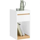 SoBuy Nachtschrank FBT137 30 x 35 x 55 cm Weiß