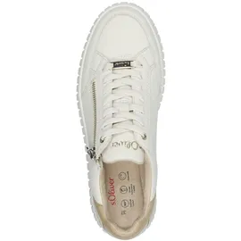 s.Oliver Sportliche Schnürschuhe für Damen, beige, Größe 38 EU