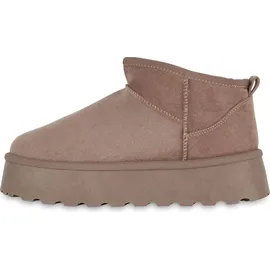 VAN HILL Plateaustiefelette Damen Braun 38