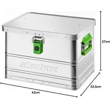 ALUTEC München ALUTEC Aluminiumbox Starbox 30 (430x335x270mm, staub-/spritzwassergeschützt)