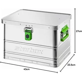 ALUTEC München ALUTEC Aluminiumbox Starbox 30 (430x335x270mm, staub-/spritzwassergeschützt)