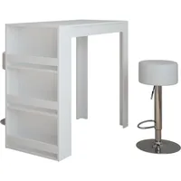 Vichy Vichy, Bartisch, Bartisch-Set Repose, Weiss, 57 x 117