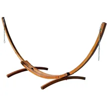 ALEOS. Hängemattengestell 350 x 120 cm Braun